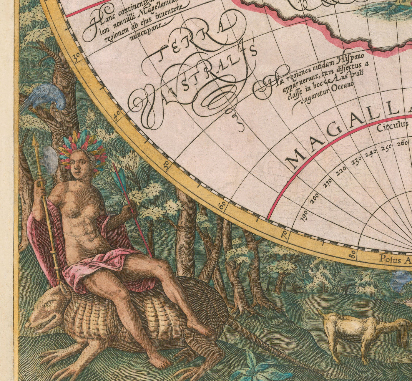Old World Map, 1596, Atlas Map by Johannes Baptista Vrients