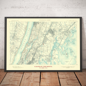 Mappa Antica Personalizzata (USA) - Crea la Tua Mappa Topografica USGS con Codice Postale degli Anni 1800 e 1900 