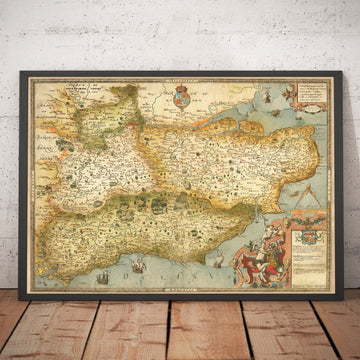 Mappa antica del sud-est dell&