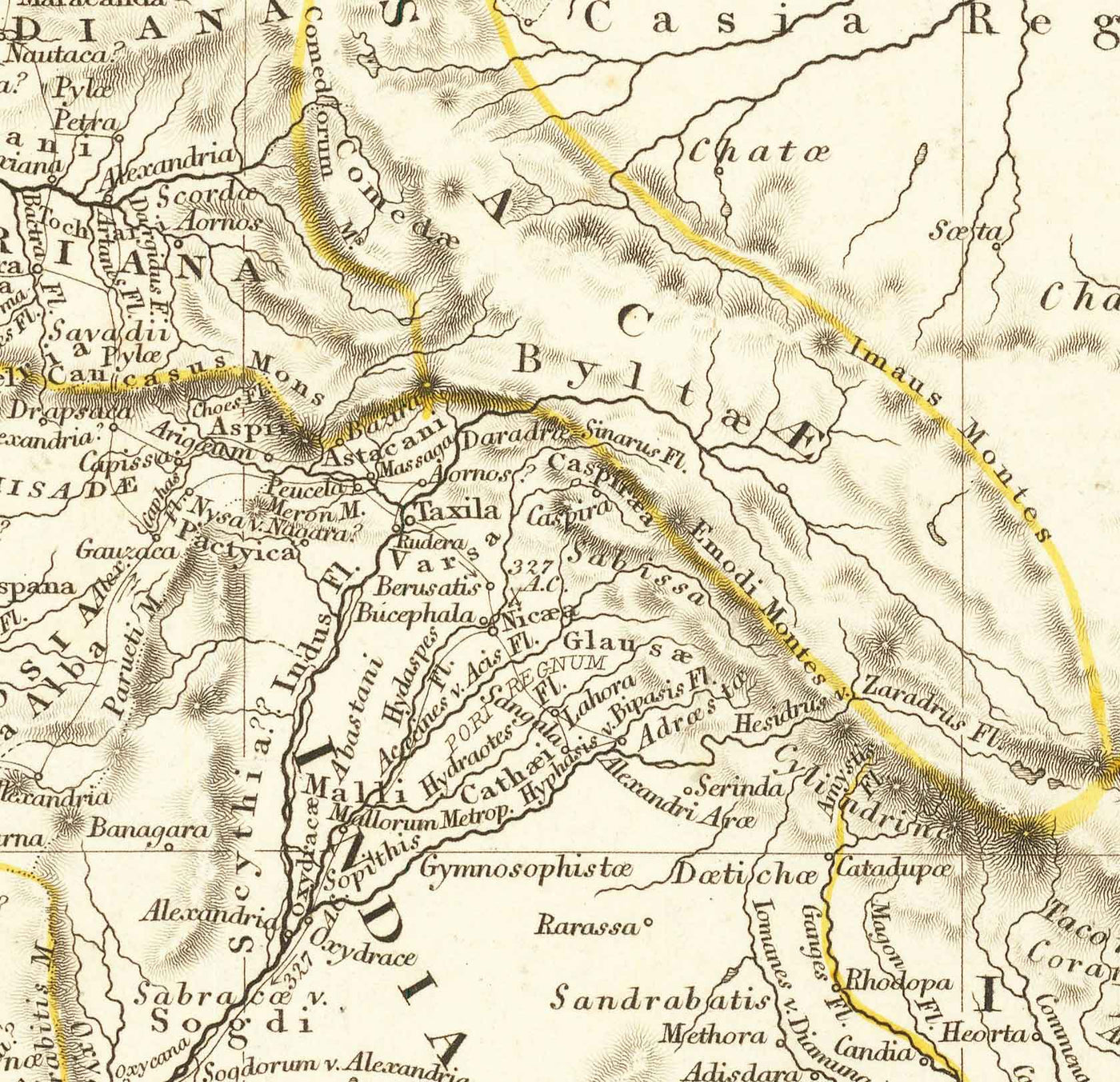 Mapa antiguo del mundo de Arrowsmith, 1822 - Europa medieval, Oriente Medio, África - Orbis Veteribus Notus