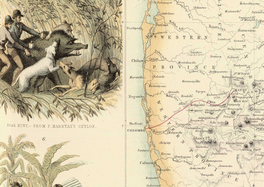 Mappa antica delle possessioni britanniche nell&