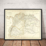 Old Map of Colombia, 1834 by Arrowsmith - Gran Colombia, Venezuela, Ecuador, Peru, Caribbean, Panama