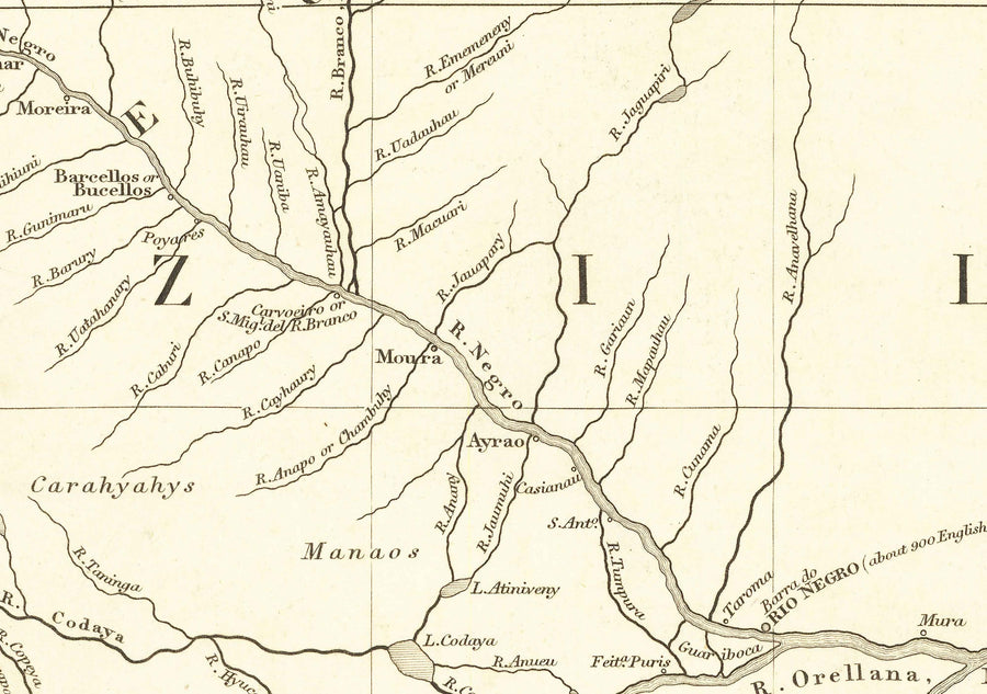 Ancienne carte de la Colombie, 1834 par Arrowsmith - Grande Colombie, Venezuela, Equateur, Pérou, Caraïbes, Panama