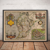 Alte Karte von Connacht, Irland 1611 von John Speed - Galway, Sligo, Mayo, Leitrim, Clare 