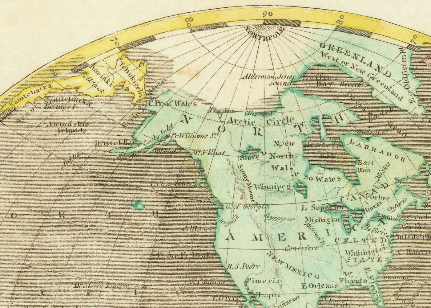 Old Double Hemisphere World Map, 1804 by Arrowsmith - Rare 19th Century Atlas
