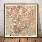 Mapa de la pobreza en Londres 1898-9, Distrito Norte, por Charles Booth - Camden, Islington, Stoke Newington, Kings Cross - N1, N1C, N5, N7, N16, N4