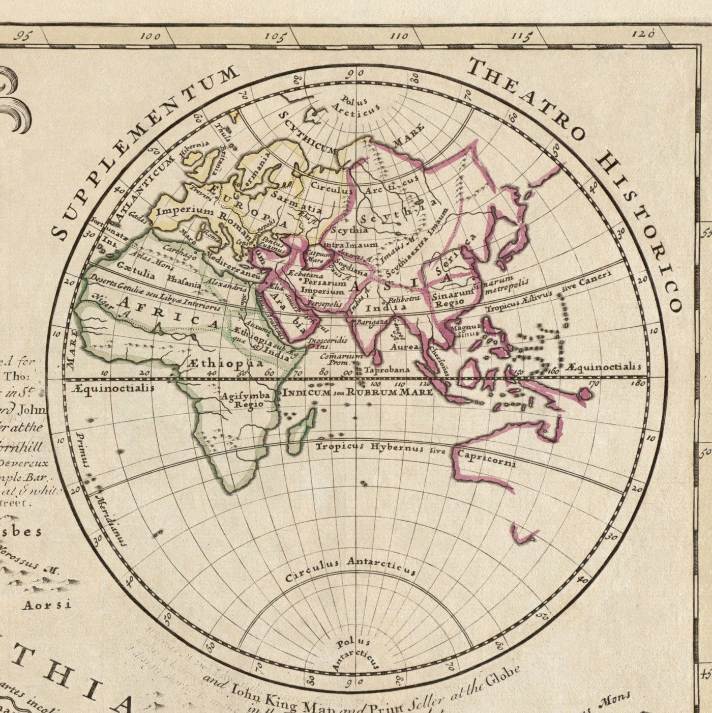 Old Roman Empire World Map From 400 AD Giant Huge Rare Vintage Map O Old Roman Empire World Map From 400 AD Giant Huge Rare Vintage Map O