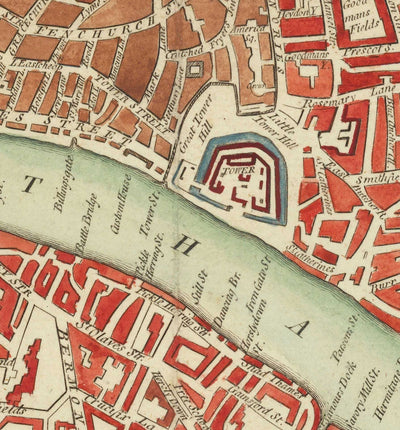 Rare Old Map of London by Hogg, 1784 - Westminster, City of London, Soho, Holborn, Covent Garden
