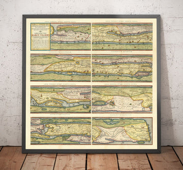 Mappa antica delle strade dell&