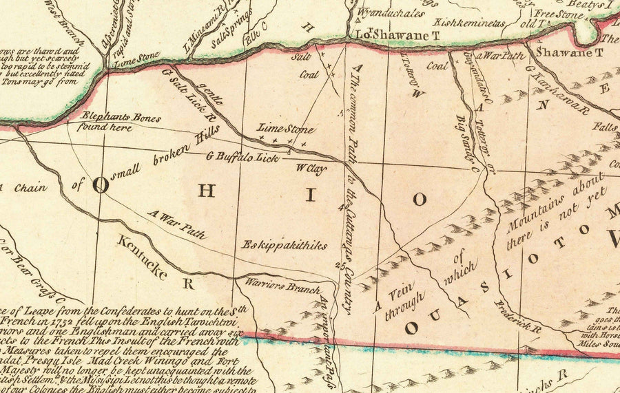 Mappa antica delle colonie britanniche in America 1755 di Evans & Bowles - Insediamenti europei e nativi, USA pre-indipendenza 