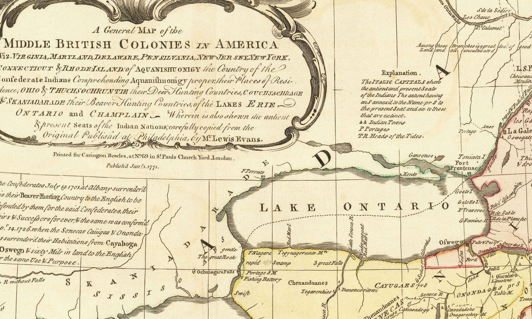 Colonies Product Map Old Map of British Colonies in America 1755 by Evans & Bowles - Europe ...
