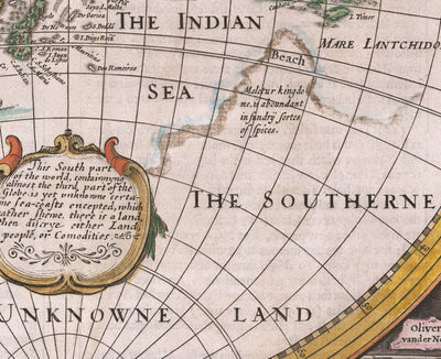 Old World Map, 1626 by John Speed
