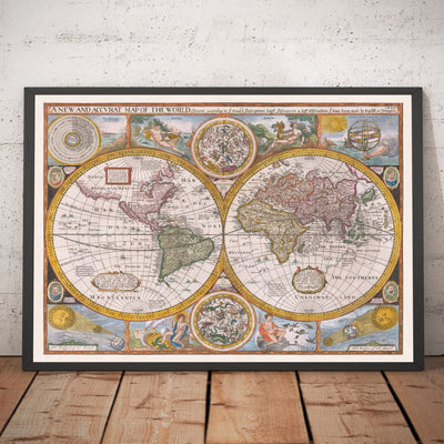 Old World Map, 1626 by John Speed