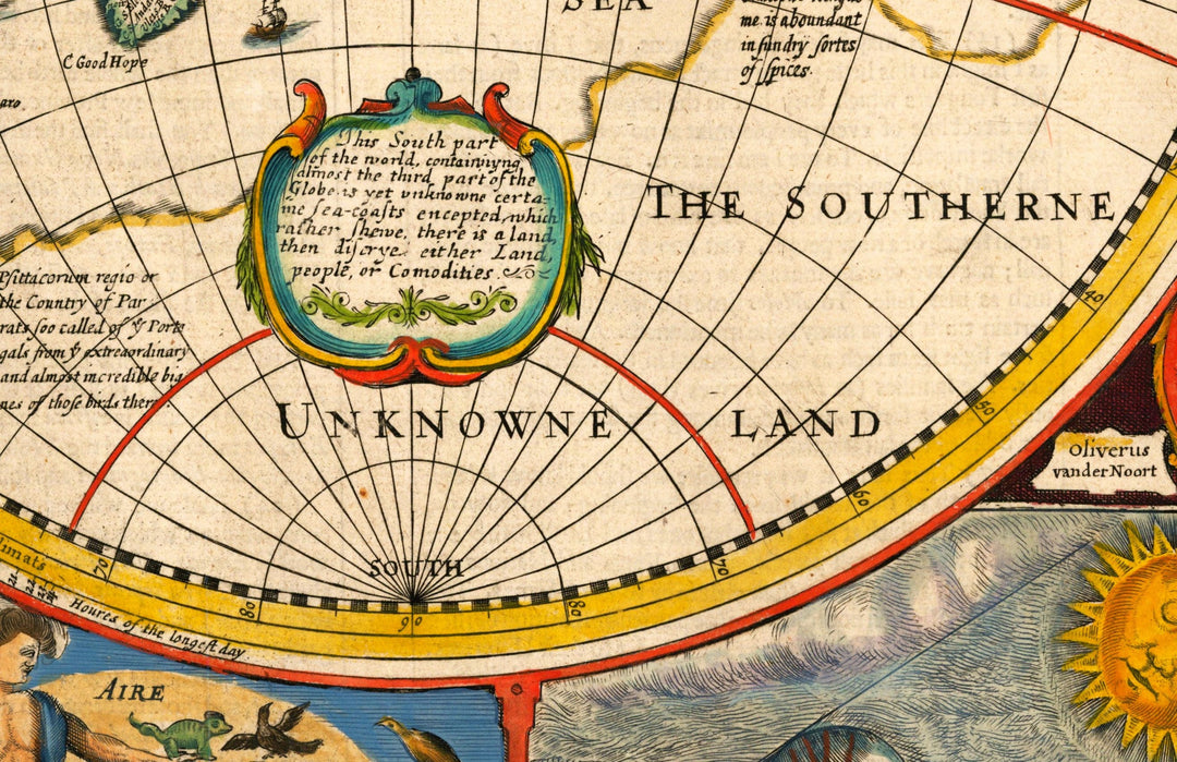 大型作品　西洋古地図　1676年 J. Speed「Lyncolne」 1676 - A Map of New England and New York - Antique Map