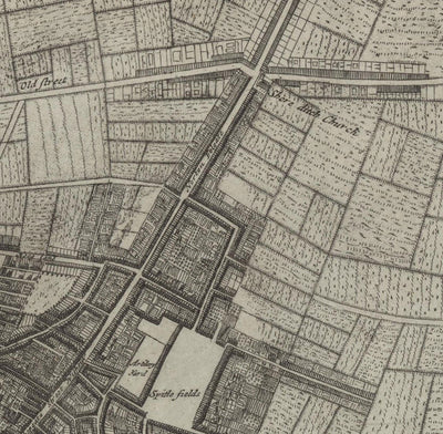Rare Old Map of London in 1690 by Joannes de Ram