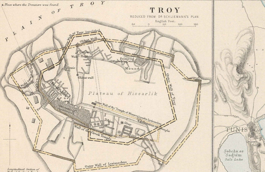 Mappa antica delle città nell&