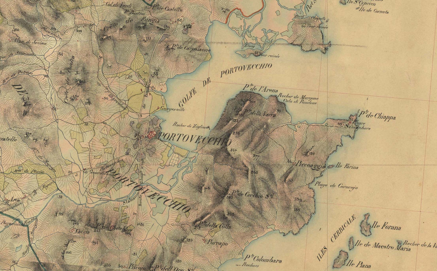 Handmade Old Map (France) - Make Your Own 1800s French General Chart (Carte de l'état-major)