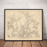Mappa personalizzata di Londra di Edward Stanford, 1862 - Progetta e crea la tua mappa antica 