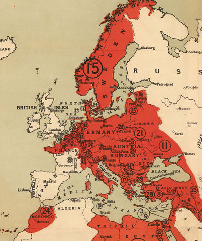 What Germany Wants, 1916, World War I & II Nazi Atlas Map