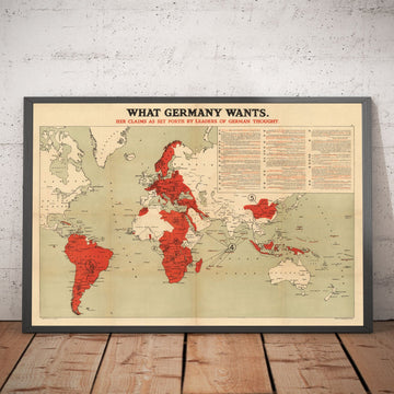 Cosa vuole la Germania, 1916, Mappa dell&