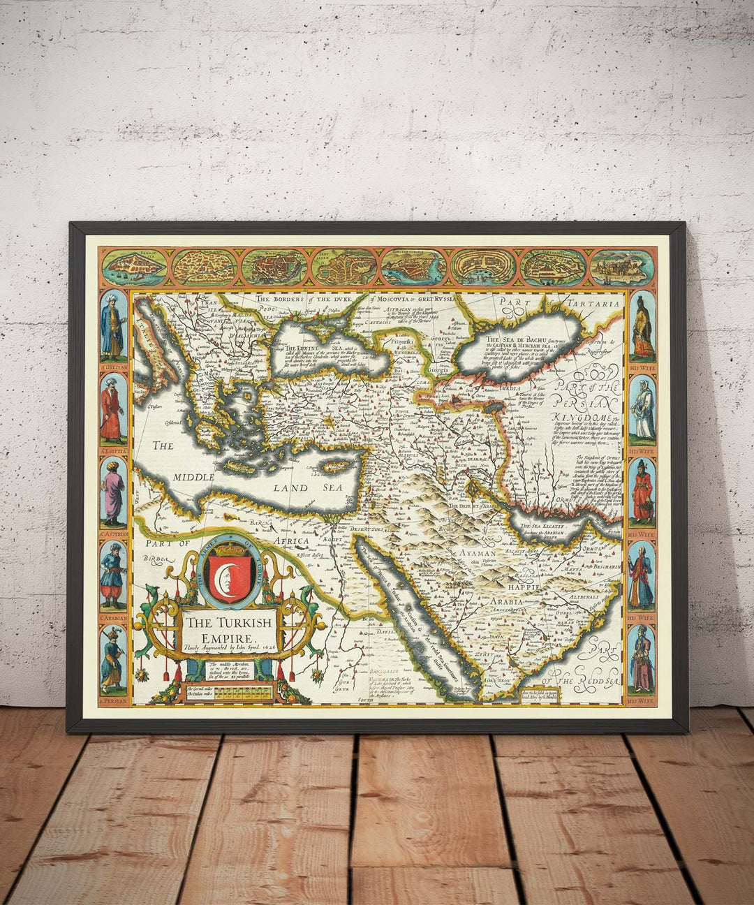 Old Map of the Turkish / Ottoman Empire by John Speed, 1627 - Turkey ...