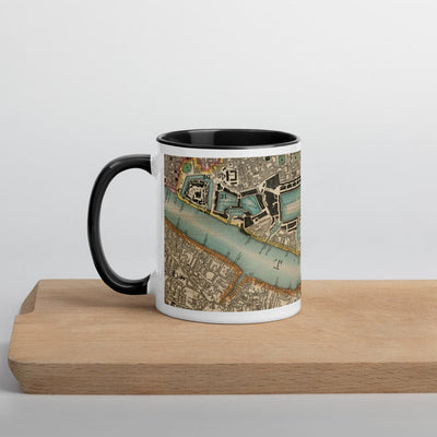 Thames & East London Mug - Unique 330ml (11oz) mug with CJ Greenwood's 1830 colour map of London