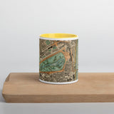 Buckingham Palace & Parliament Mug - Unique 330ml (11oz) mug with CJ Greenwood's 1830 colour map of London