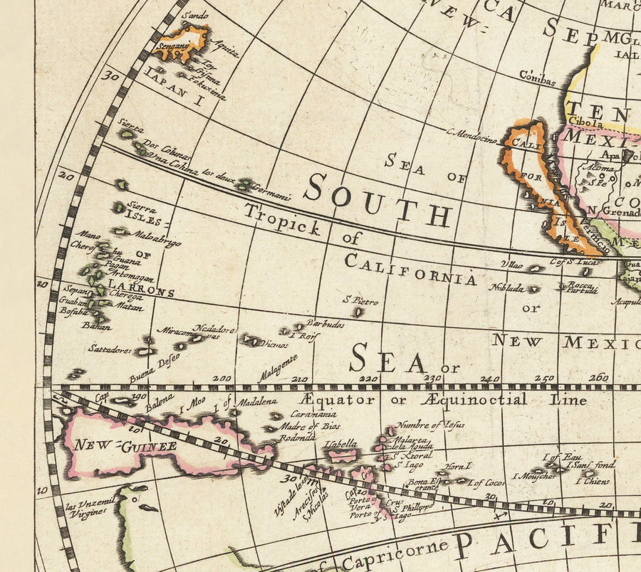 Mappa del Mondo Antico del 1671 di Richard Blome - Prima Carta Murale dell&